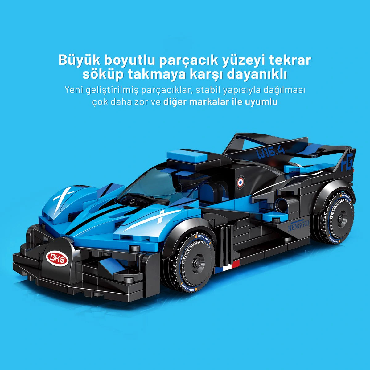 Bugatti Bolide Yapı Bloğu Seti - 273 Parça