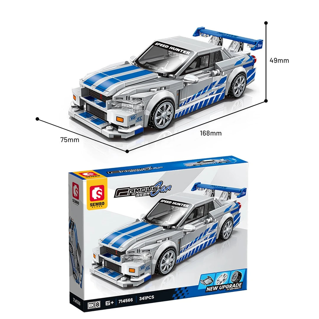 Nissan Skyline GTR Yapı Bloğu Seti – 341 Parça