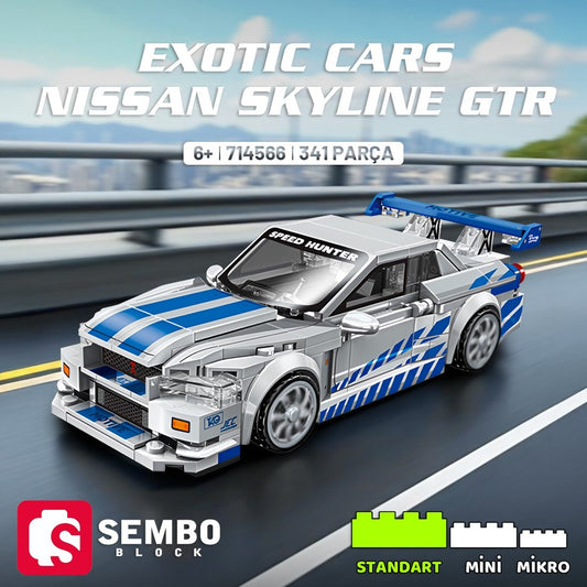 Nissan Skyline GTR Yapı Bloğu Seti – 341 Parça