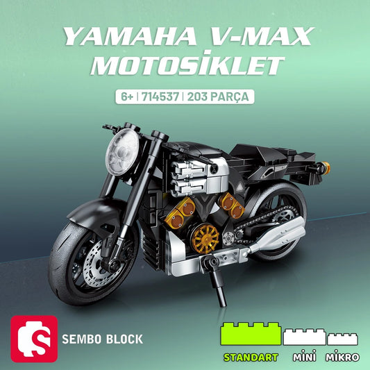 Yamaha V-Max Motosiklet Yapı Bloğu Seti - 203 Parça