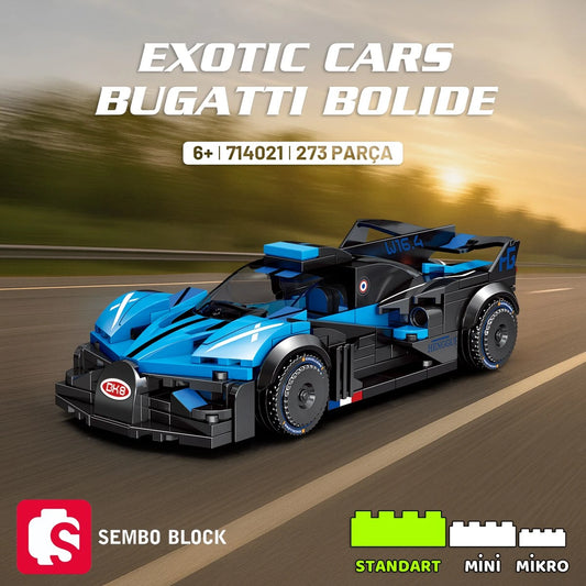 Bugatti Bolide Yapı Bloğu Seti - 273 Parça