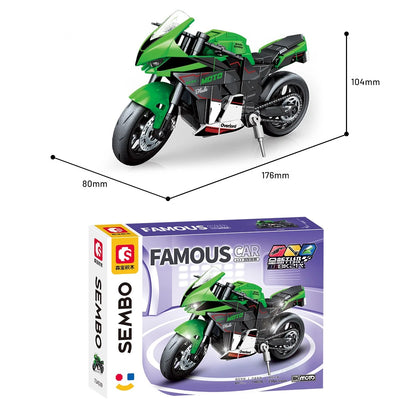 Kawasaki ZX-10R Motosiklet Yapı Bloğu Seti 238 Parça