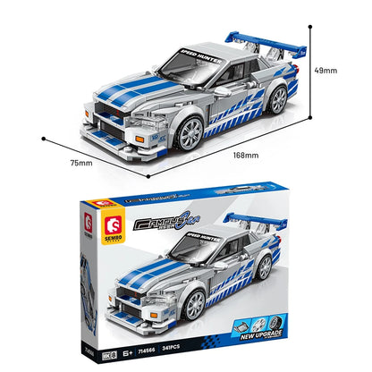 Nissan Skyline GTR Yapı Bloğu Seti – 341 Parça