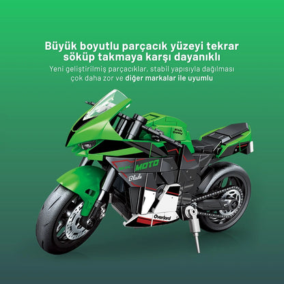 Kawasaki ZX-10R Motosiklet Yapı Bloğu Seti 238 Parça